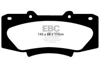 EBC Front Brake Pad Set GreenStuff - Toyota Models