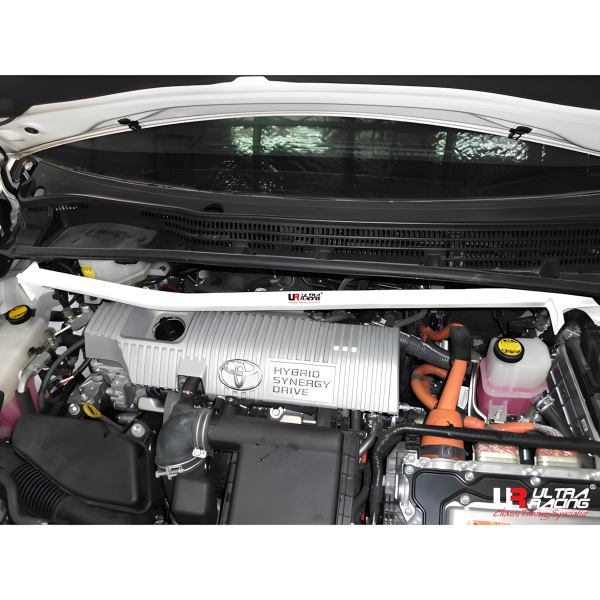 Ultra Racing Domstrebe vorn oben 2-Punkt - 09-15 Toyota Prius (XW30) 1.8 (2WD) (Hybird) (RHD Modelle)