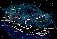 Ultra Racing mittlere Unterbodenstrebe 4-Punkt - 11+...