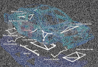 Ultra Racing Domstrebe vorn oben 2-Punkt - 99-06 Toyota Celica (T230) 2.0 (2WD) (RHD Modelle)