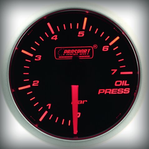 Prosport BF Performance Series oil pressure 52 mm, orange-white