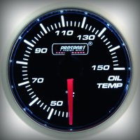 Prosport BF Performance Serie Öltemperatur 52 mm, orange-weiß