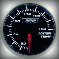 Prosport BF Performance Series water temperature 52 mm, orange-white