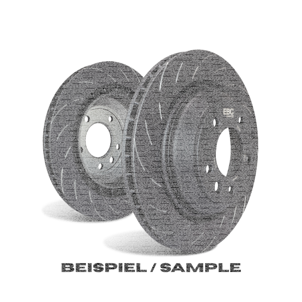 EBC Rear Brake Disc Set visually compatible with 2-piece Front Axle Brake Discs - Land Rover Models