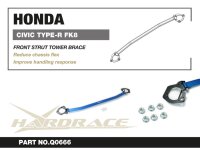 Hardrace "Black Series" Domstrebe vorn oben 2-Punkt - 17+ Honda Civic Type-R FK8 (LHD Modelle)