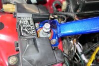 Hardrace "Black Series" Front Upper Strut Bar 2-Point - 88-91 Honda Civic / 88-91 Honda CRX