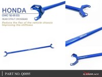 Hardrace "Black Series" Rear Upper Strut Bar 2-Point - 92-95 Honda Civic EG