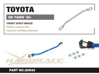Hardrace "Black Series" Front Upper Strut Bar 2-Point - 20-23 Toyota Yaris / Vitz GR GXPA16/MXPA12