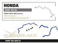 Hardrace "Black Series" Front Sway Bar 25.4 mm - 96-00 Honda Civic