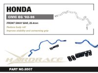 Hardrace "Black Series" Stabilisator vorn 25.4 mm - 92-95 Honda Civic / Honda del Sol