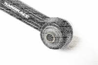 Hardrace "Black Series" Front Lower Control Arm (Harden Rubber) - 88-91 Honda Civic EF