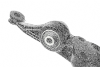 Hardrace "Black Series" Querlenker vorn unten (Hartgummi) - 88-91 Honda Civic EF