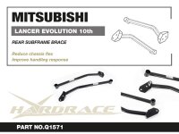 Hardrace Rear Subframe Brace 2x 2-Point - Mitsubishi Lancer Evolution X CZ4A