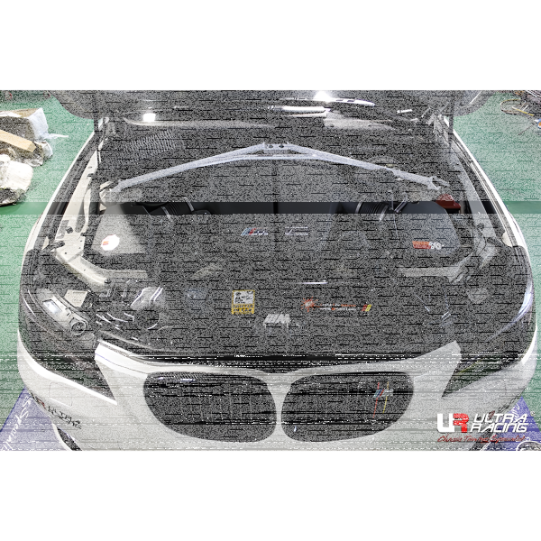 Ultra Racing Domstrebe vorn oben 4-Punkt - 05-10 BMW E60 (M5) 5.0 V10 (2WD) / 04-10 BMW E63 (634Ci) 4.5 V8 (2WD) (Coupe)