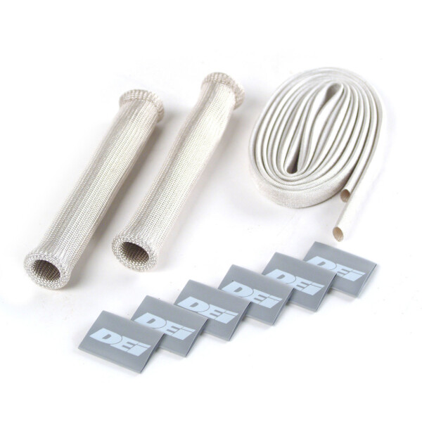 DEI Wärmeschutzhüllen für Zündkerzen "Protect-A-Boot and Wire" Kit 2 Zylinder - 7ft (2,1 m) silber