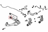 Hardrace Rear Lower Arm Bushings (Harden Rubber) - 06-16 Honda Civic FB/FD/FG