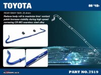 Hardrace Rear Sway Bar 19 mm - Toyota GR86/GT86 / Scion FR-S / Subaru BRZ