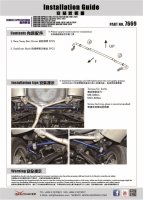 Hardrace Rear Sway Bar 22 mm - 07-17 Subaru Impreza GE-GR/GJ/GP/VA / 09+ Subaru Forester SH/SJ / 09-14 Subaru Legacy BM/BR / 14+ Subaru Levorg / 09-14 Subaru Outback BR / 12-17 Subaru XV GP