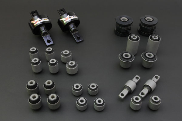 Hardrace Complete Bushing Kit (Harden Rubber) - 99-01 Honda Civic USDM / 96-00 Honda Civic JDM