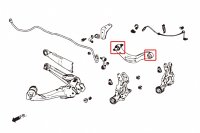 Hardrace Rear Upper Arm Bushings (Harden Rubber) - 06-16 Honda Civic FB/FD/FG