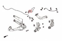 Hardrace Buchsen Stabilisator hinten 17 mm - 06-16 Honda Civic FB/FD/FG