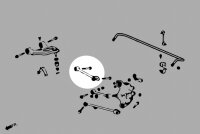 Hardrace Sturzversteller hinten (Hartgummi) mit Scheinwerferjustierung - 08-15 Honda Accord