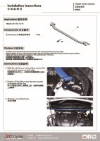 Hardrace Domstrebe vorn oben 2-Punkt - 12-16 Mazda CX-5 KE