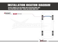 Hardrace Domstrebe vorn oben 2-Punkt - 06-18 Toyota Altis / Toyota Corolla E140/E150/E170 / 06+ Toyota Wish ZGE20