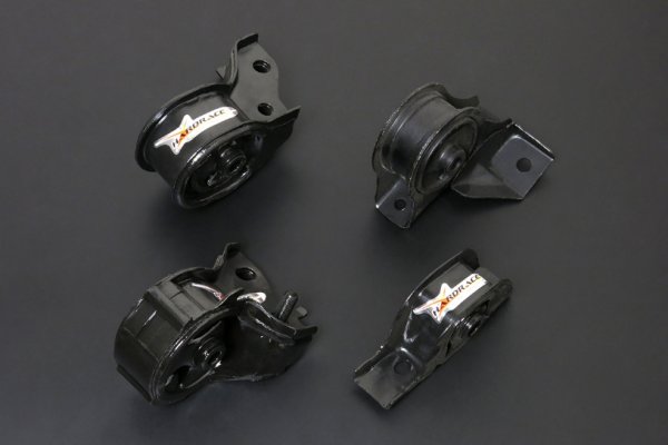 Hardrace Reinforced Engine Mounts - 88-91 Honda Civic SOHC MT / 88-91 Honda CRX SOHC MT