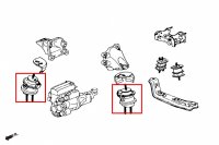 Hardrace verstärkte Motorhalter - Honda S2000