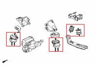 Hardrace Reinforced Engine and Transmission Mounts (Street Version) - Honda S2000