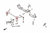 Hardrace Buchsen Stabilisator vorn 25 mm - 89-94 Nissan...