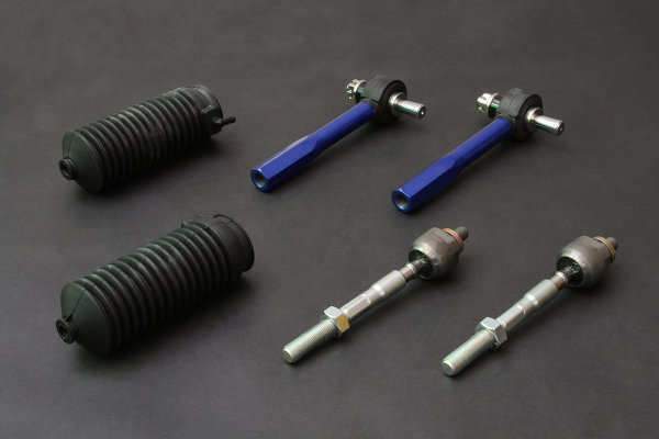 Hardrace Tie Rod End Set Roll-Center (Upside Down) incl, Hard Tie Rods and Steering Boots - 96-00 Honda Civic