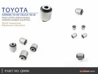 Hardrace Rear Upper Arm Bushings (Harden Rubber) - 03-09 Toyota Avensis T25 / 99-06 Toyota Celica T23