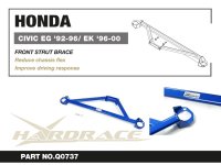 Hardrace Front Upper Strut Bar 3-Point - 92-00 Honda...