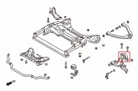 Hardrace Front Lower Arm (Aluminium) Bushings (Harden Rubber) - Infiniti G37 / 08+ Nissan 370Z