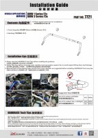 Hardrace Front Sway Bar 28 mm - BMW 1 Series F2x / 14+ BMW 2 Series F22 / BMW 3 Series F3x / BMW 4 Series F3x (4-Cylinder each only)