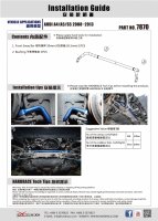 Hardrace Front Sway Bar 30 mm - 08-15 Audi A4 B8 / 07+ Audi A5 8T / 09-16 Audi S4 B8 / 07+ Audi S5