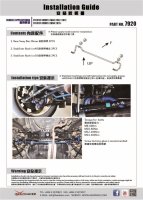 Hardrace Rear Sway Bar 19 mm - 01+ Toyota Camry XV30 / XV40 / XV50