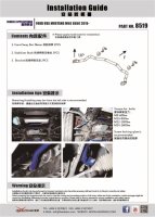 Hardrace Front Sway Bar 36 mm - 15+ Ford Mustang MK6 S550