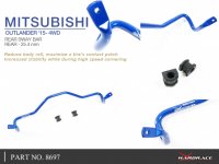 Hardrace Rear Sway Bar 25.4 mm - 18+ Mitsubishi Eclipse Cross 4WD / 12+ Mitsubishi Outlander 4WD