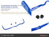 Hardrace Front Sway Bar 30 mm - 17+ Skoda Kodiaq / 16+ Skoda Superb MK3 B8 3V / 14+ VW Golf 7 R / 16+ VW Tiguan (AWD-Models only)