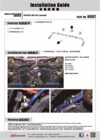 Hardrace Stabilisator hinten 25.4 mm - 17+ Toyota C-HR 4WD