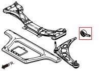 Hardrace Front Lower Arm Bushings (Harden Rubber) - BMW 3 Series E46 (w/o M3) / BMW Z4 E85/E86