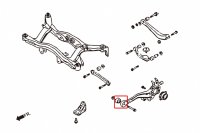 Hardrace Rear Trailing Arm Bushings (Harden Rubber) - 98-08 Subaru Legacy BE/BH/BL/BP/BT