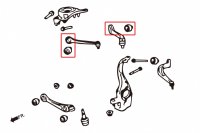 Hardrace Buchsen Querlenker vorn oben (Hartgummi) - 08-16 Audi A4 B8 / 07+ Audi A5 8T / 10+ Audi A7 4G / 09-16 Audi S4 B8 / 07+ Audi S5