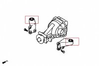 Hardrace Rear Differential Support Member Bushings (Harden Rubber) - Mitsubishi Lancer Evo IV / V / VI / VII / VIII / IX (without AYC)