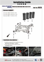 Hardrace Ausrichtungskit Hilfsrahmen hinten - 15+ Ford Mustang MK6 S550