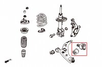 Hardrace Buchsen Querlenker vorn unten (Hartgummi) - 12+ Mazda 6 GJ/GL / 12-17 Mazda CX-5 KE