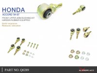 Hardrace Front Upper Arm Bushings Set (Harden Rubber) - 94-97 Honda Accord